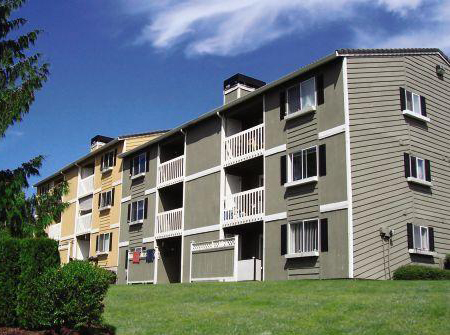 exterior of an apartment complex